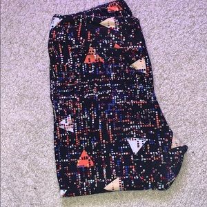 LLR TC leggings - pixels, geometric shapes, dots